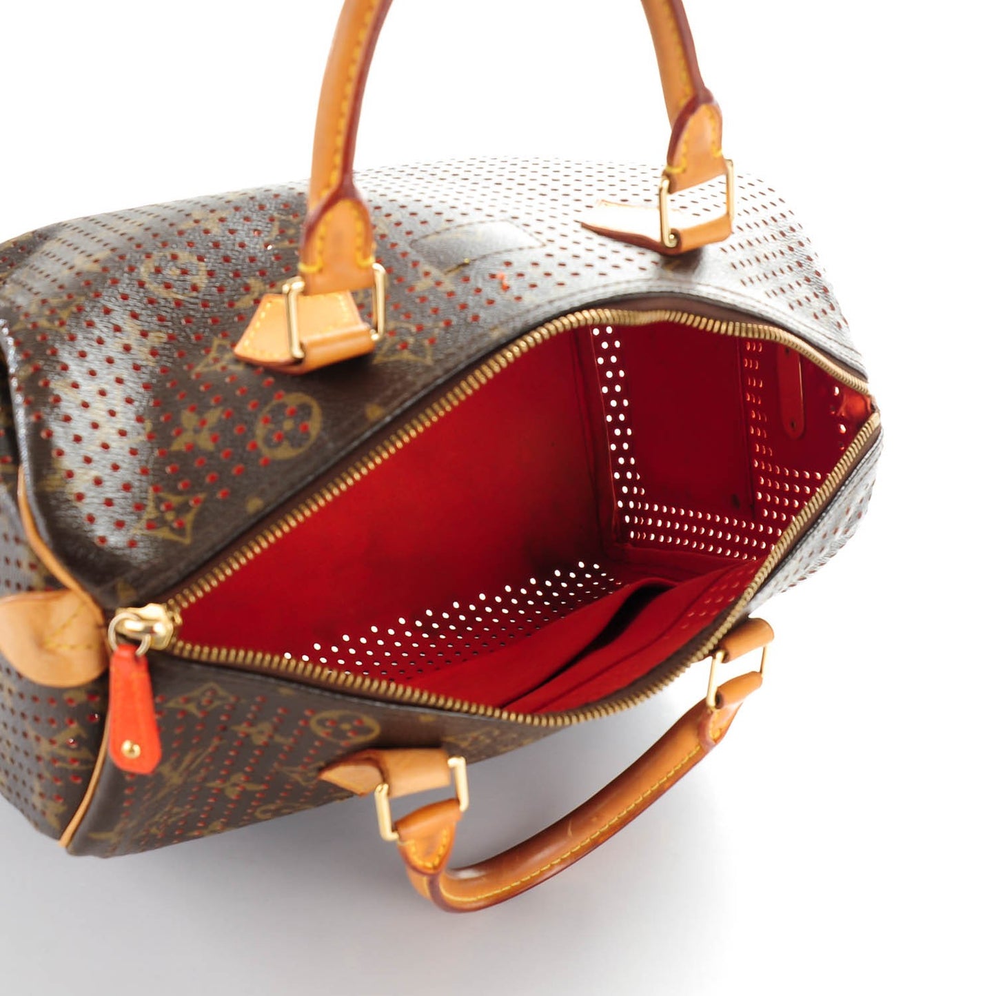 Monogram Perforated Speedy 30 Orange