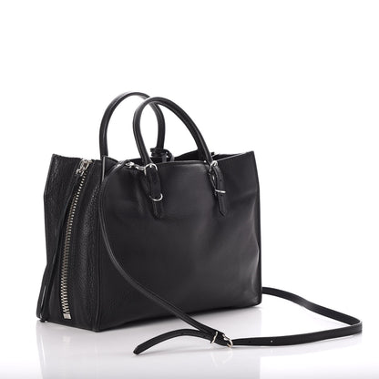 Balenciaga Veau Papier A6 Zip Around Tote Black 4 of 10