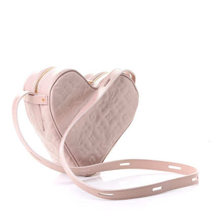 Louis Vuitton Lambskin Embossed Monogram Fall In Love Sac Coeur Light Pink 2 of 4