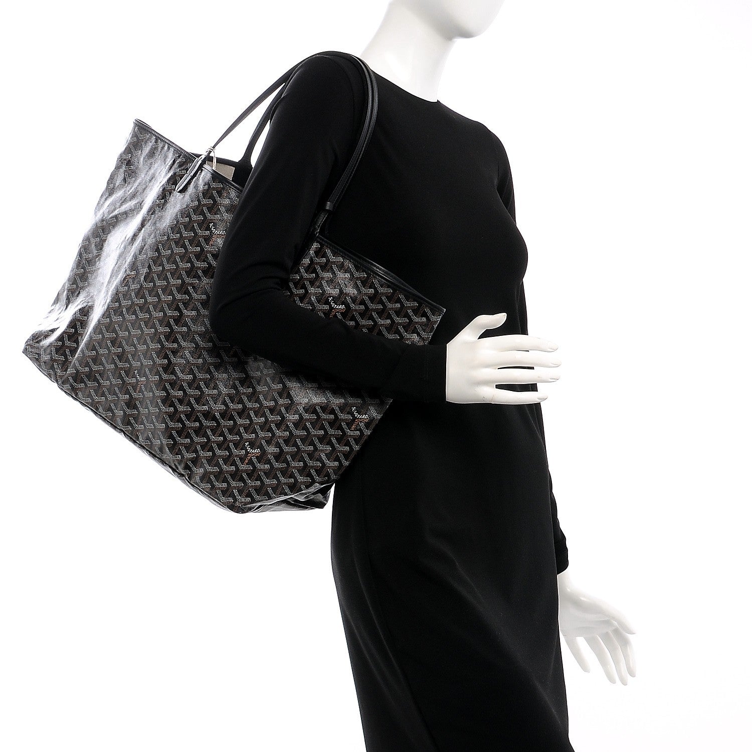 Goyard Goyardine Saint Louis GM Black 2 of 9