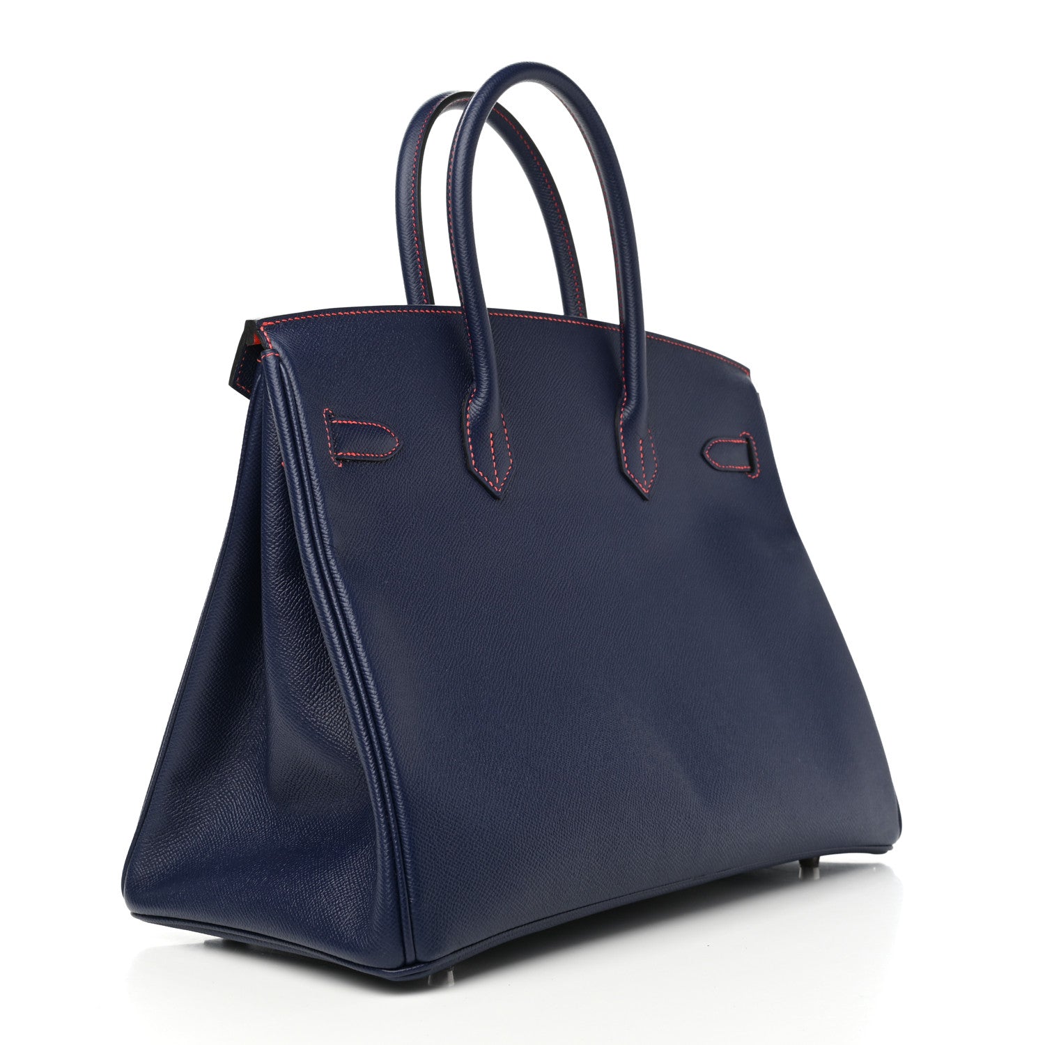 Hermes Epsom Horseshoe Birkin 35 Bleu Saphir Capucine 2 of 10