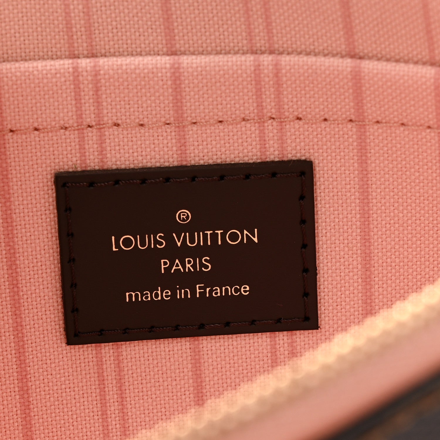 Louis Vuitton Damier Ebene Neverfull MM GM Pochette Rose Ballerine 6 of 6