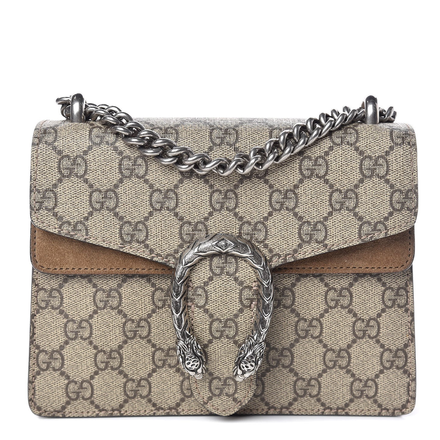 GG Supreme Monogram Mini Dionysus Shoulder Bag Taupe