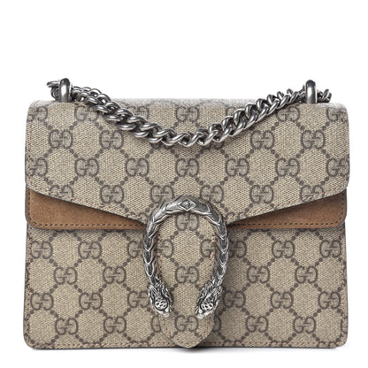 Gucci GG Supreme Monogram Mini Dionysus Shoulder Bag Taupe 1 of 10