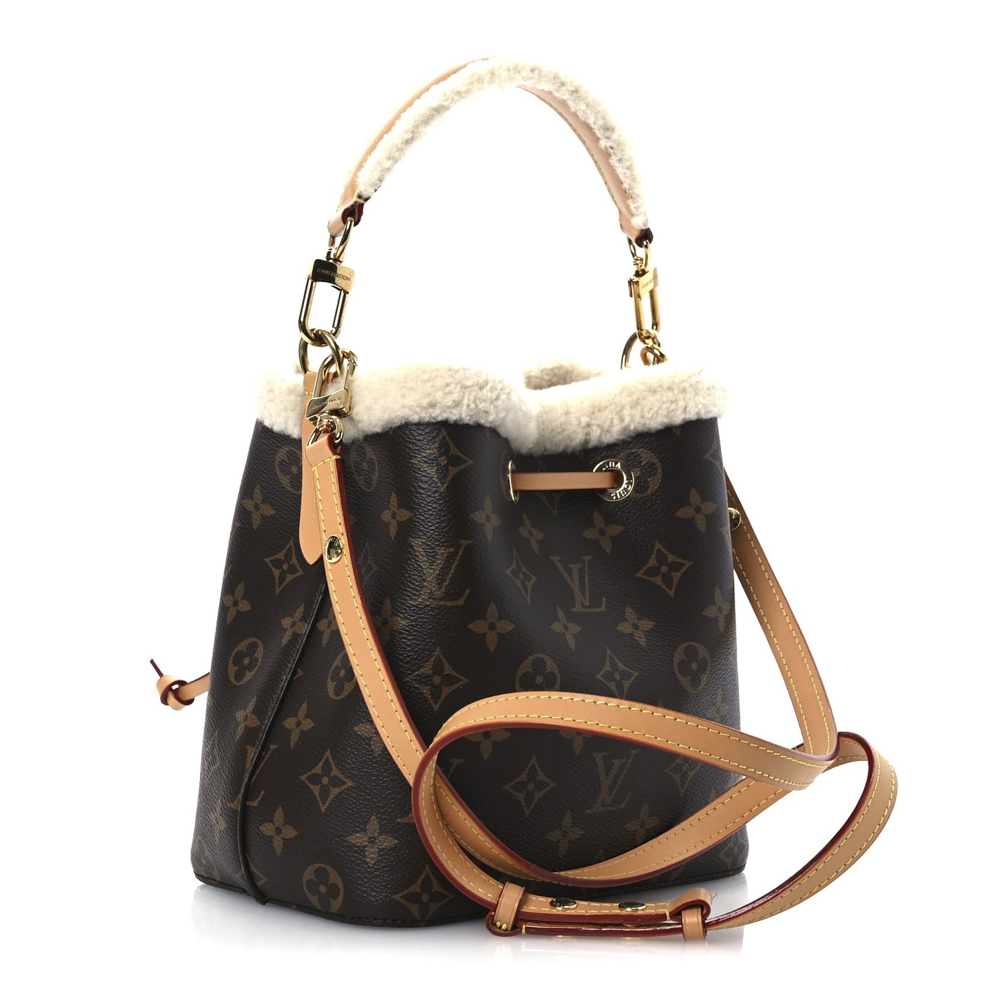 Monogram Shearling Cozygram Neonoe BB