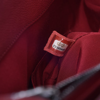 Chanel Caviar Quilted Large Casual Pocket Tote Red 8 of 10