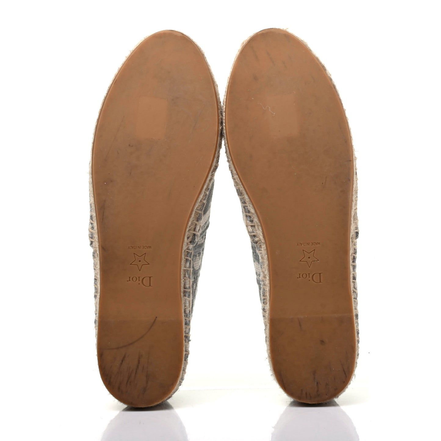Oblique Embroidered Granville 15mm Espadrilles 38 Grey Stone