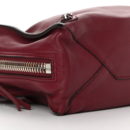 Balenciaga Veau Papier Mini A4 Zip Around Tote Rouge Aubergine 9 of 15
