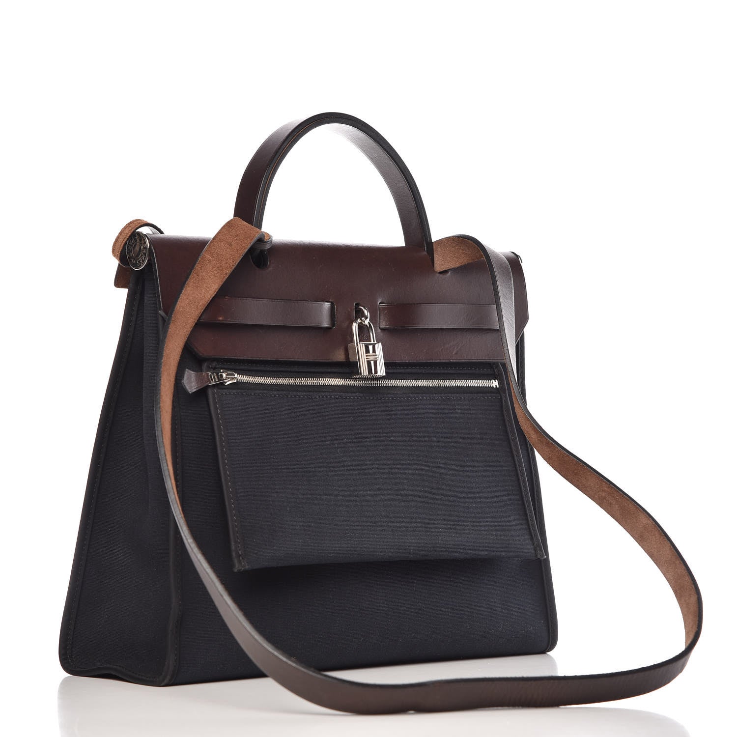 Hermes Toile Vache Hunter Herbag Zip 31 PM Black Ebene 4 of 19