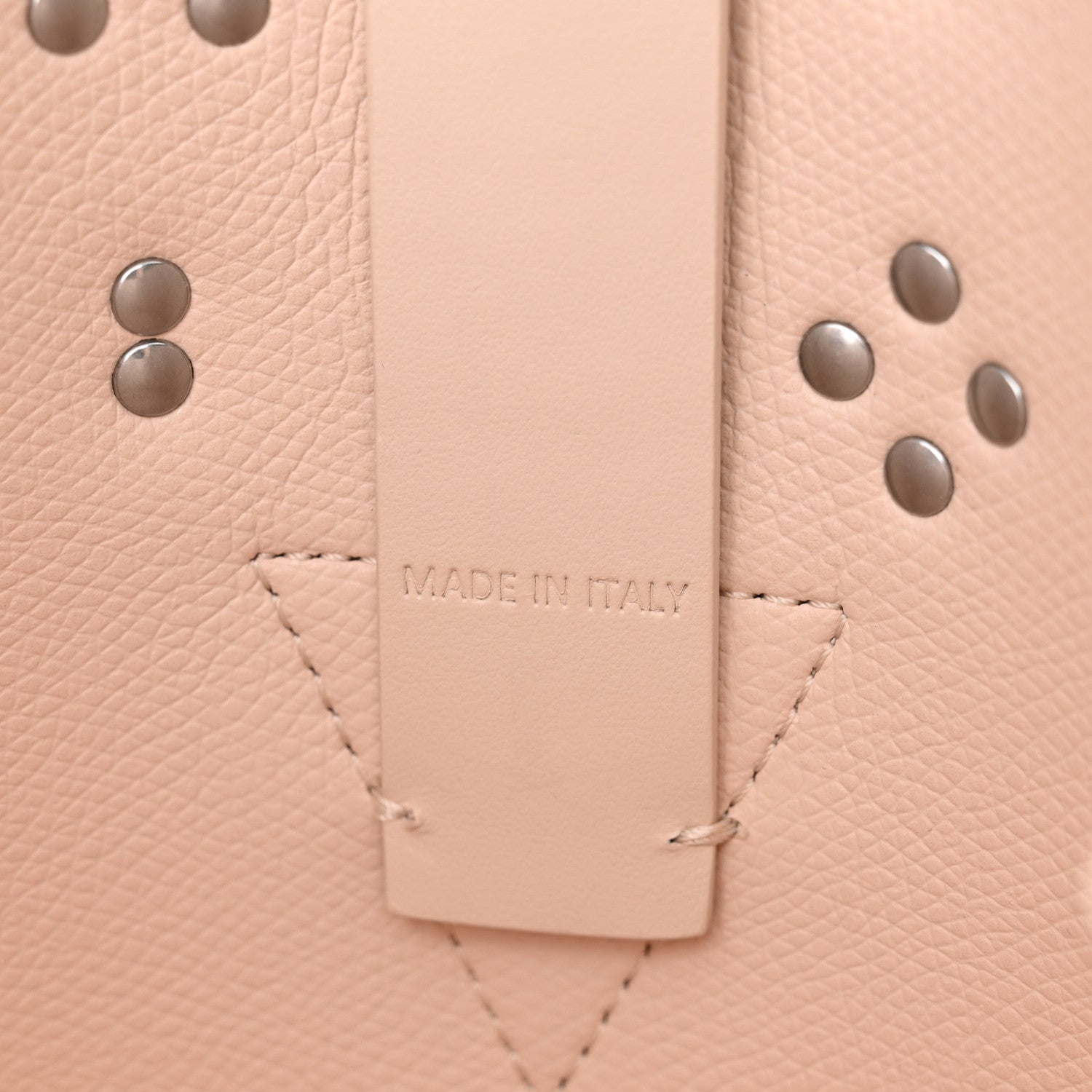 Christian Louboutin Calfskin Spiked Mini Cabachic Mini Bucket Bag Leche 7 of 10