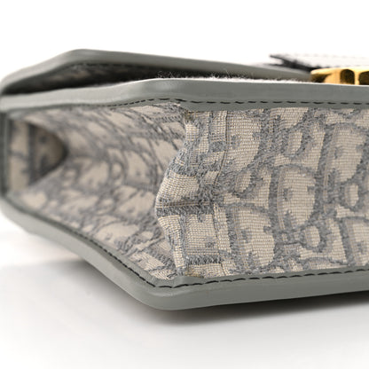 Christian Dior Oblique 30 Montaigne Flap Bag Grey 9 of 12