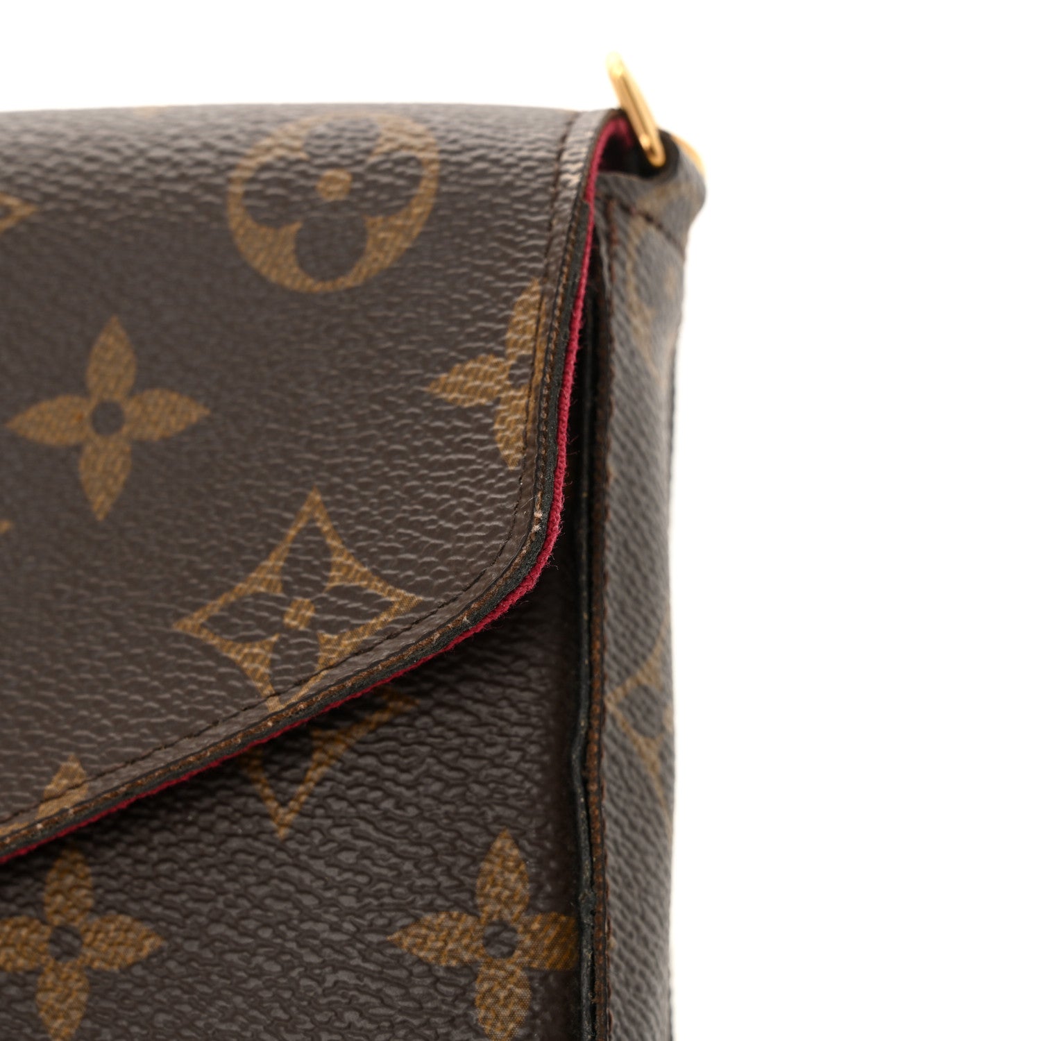 Louis Vuitton Monogram Pochette Felicie Chain Wallet Fuchsia 13 of 17