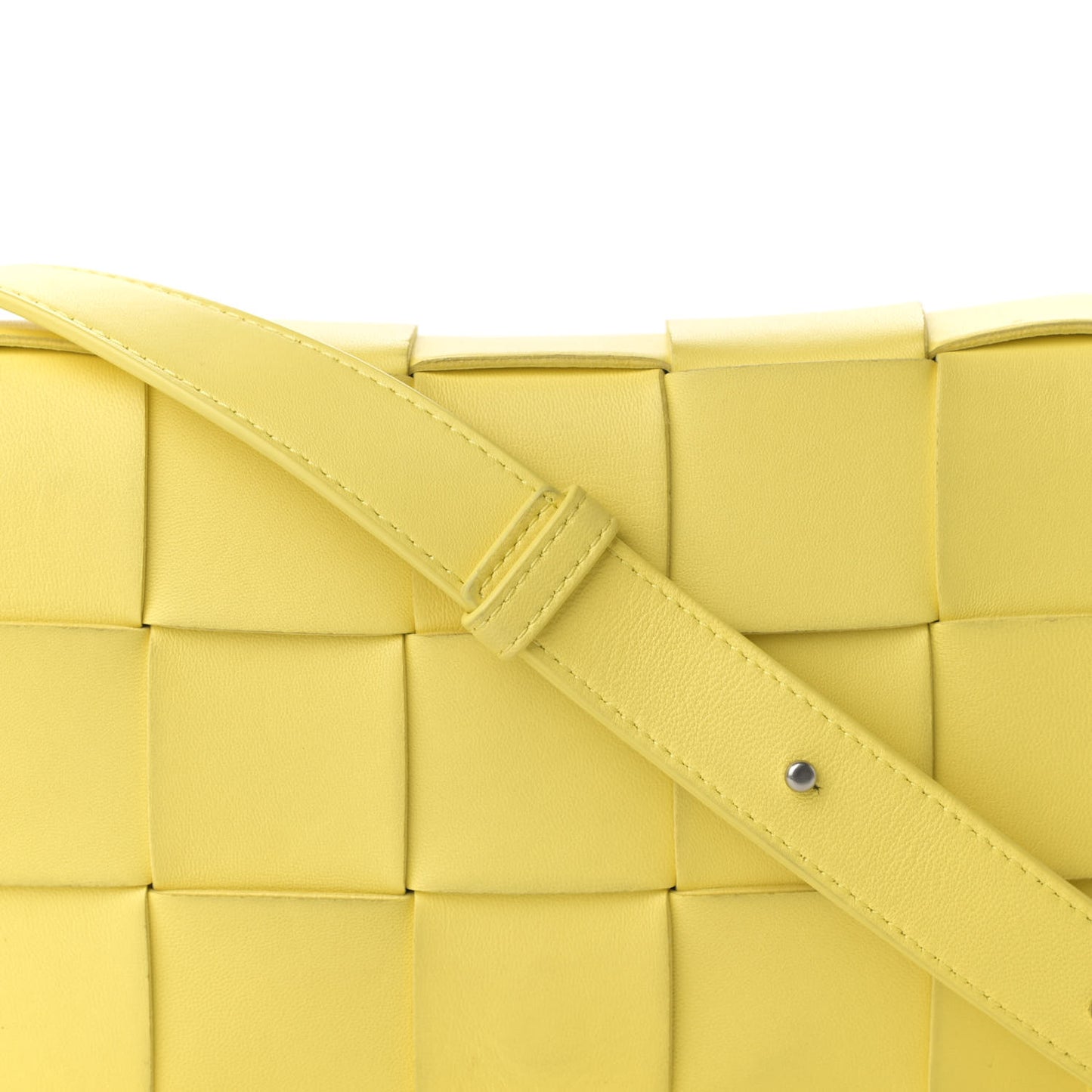 Nappa Maxi Intreccio Cassette Bag Butter