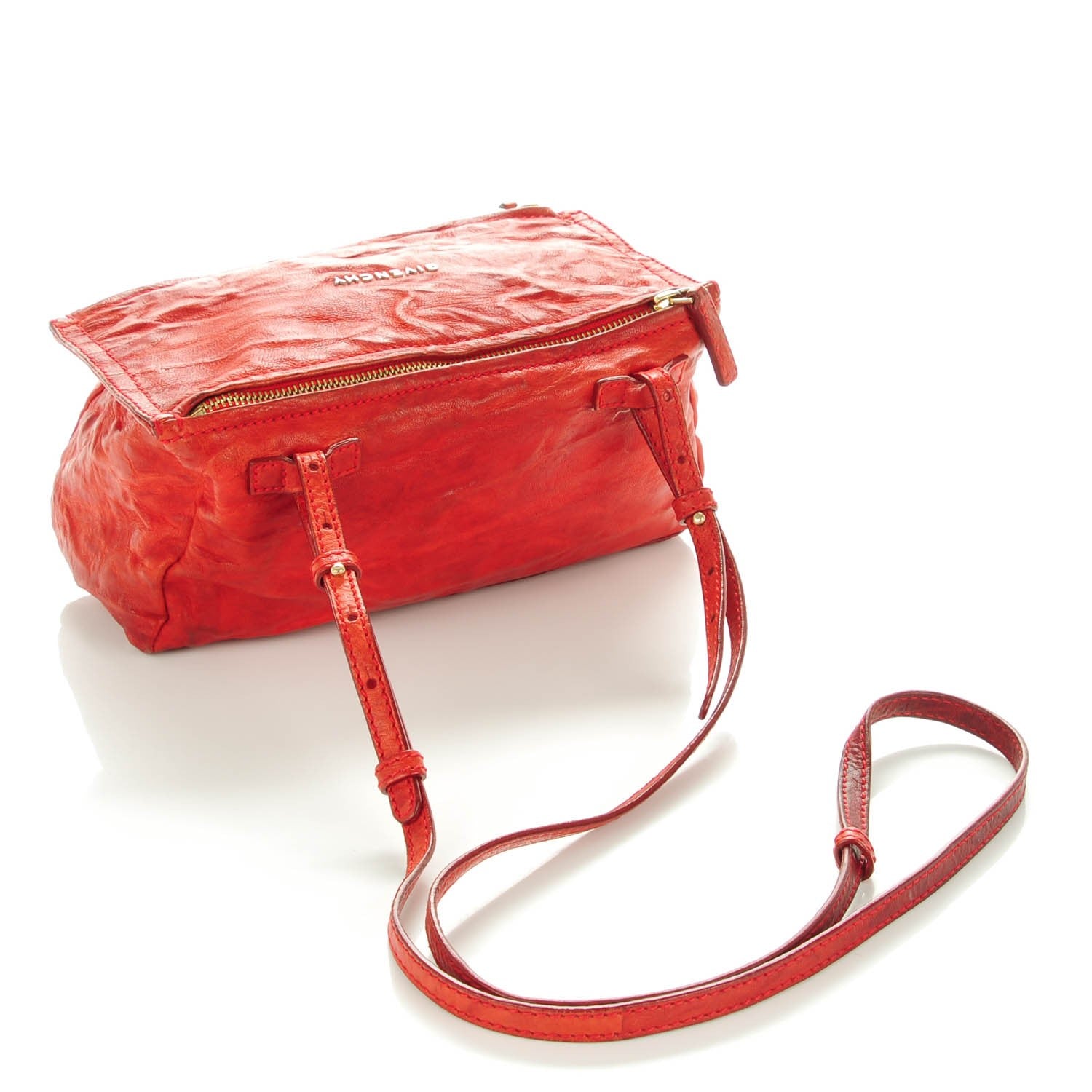 Givenchy Tumbled Sheepskin Mini Pandora Red 3 of 7