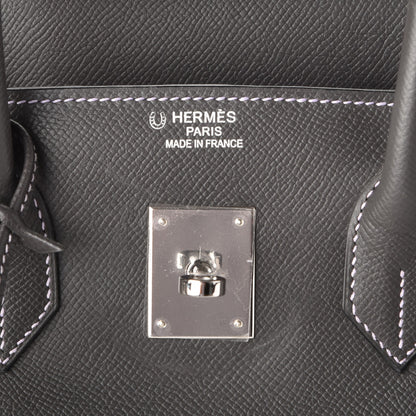 Hermes Epsom Horseshoe Birkin 35 Etain Lilac 26 of 27