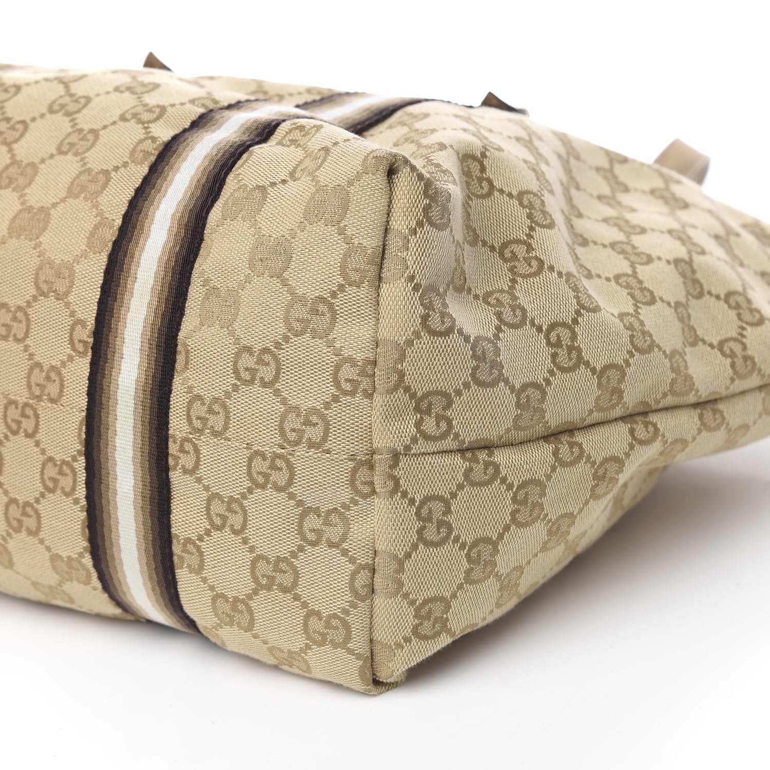 Gucci Monogram Large Jolicoeur Tote Gold 8 of 9