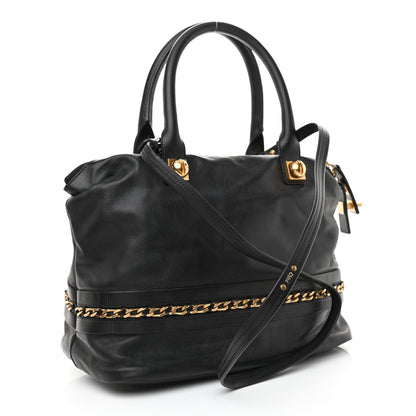 Chloe Calfskin Kira Convertible Bowler Bag Black 3 of 9