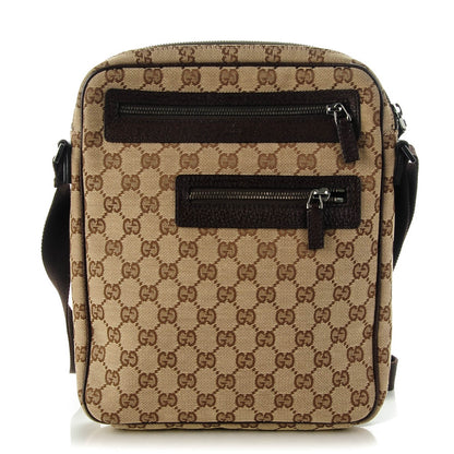 Gucci Monogram Messenger Bag Dark Brown 1 of 7