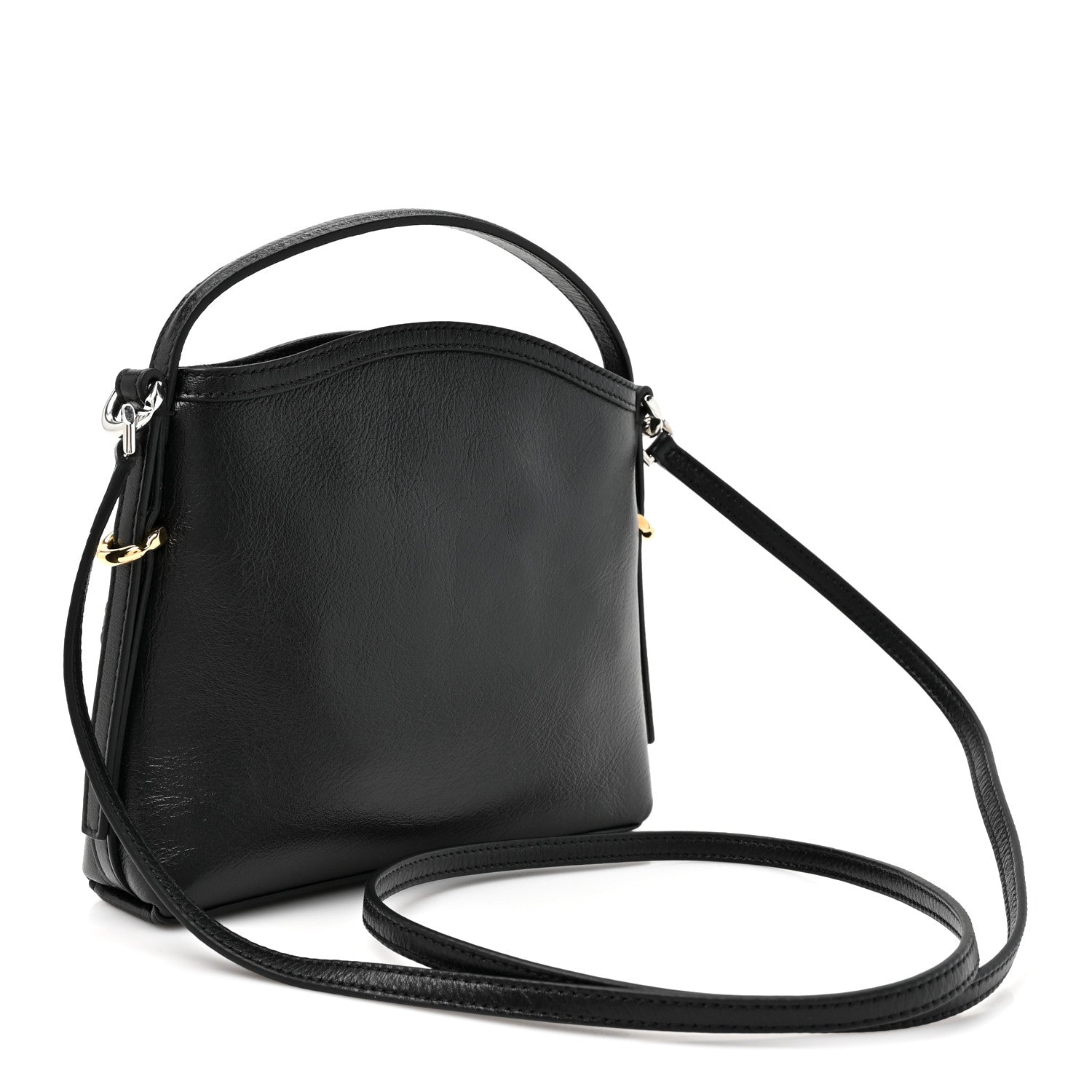 Givenchy Tumbled Calfskin Nano Voyou Bag Black 3 of 10