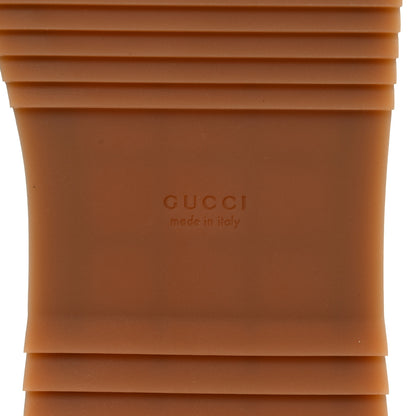 Gucci New Denim GG Monogram Angelina Platform 55mm Slide Sandals 38.5 Blue Tea 6 of 9
