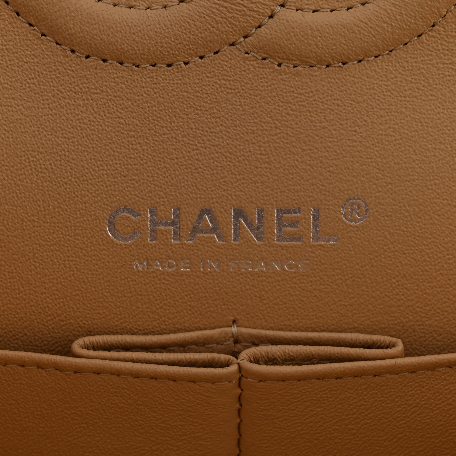 Chanel Caviar Quilted Medium Double Flap Beige 6 of 11