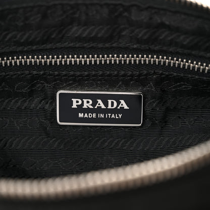 Prada Tessuto Light Nylon Soft Calf Shoulder Bag Black 6 of 14