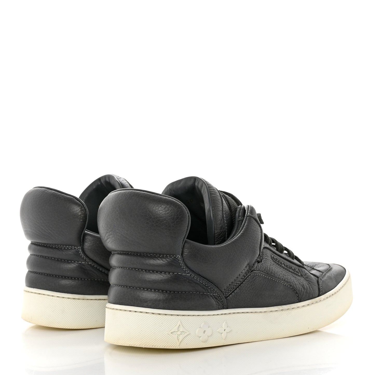 X KANYE WEST Calfskin Don Sneakers 7 Black