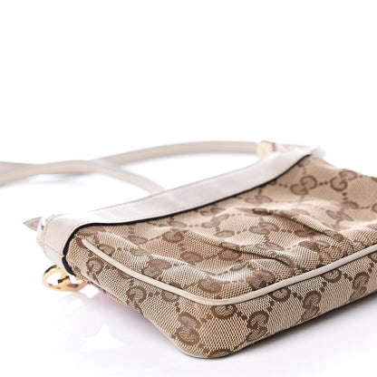 Gucci Monogram GG Heart Charm Crossbody Pochette White 7 of 11