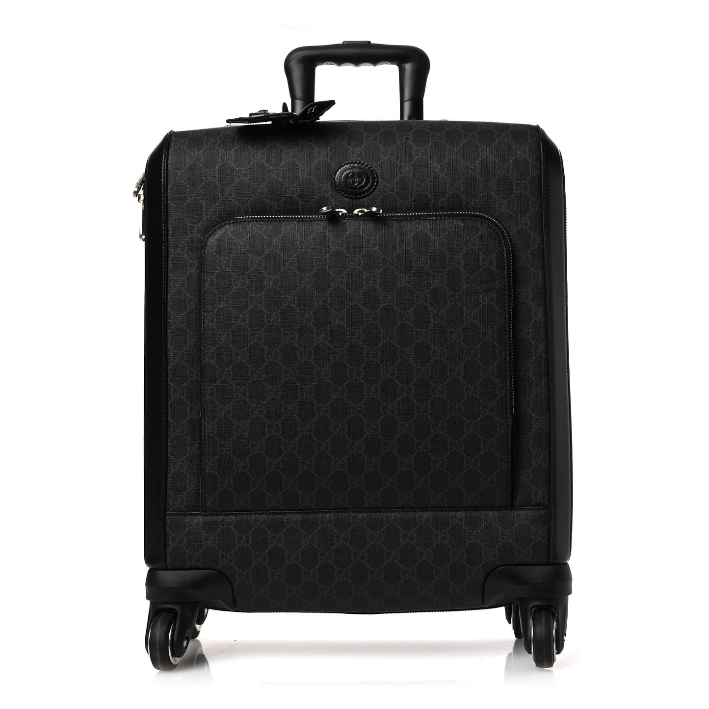GG Supreme Monogram Calfskin Carry On Trolley Black