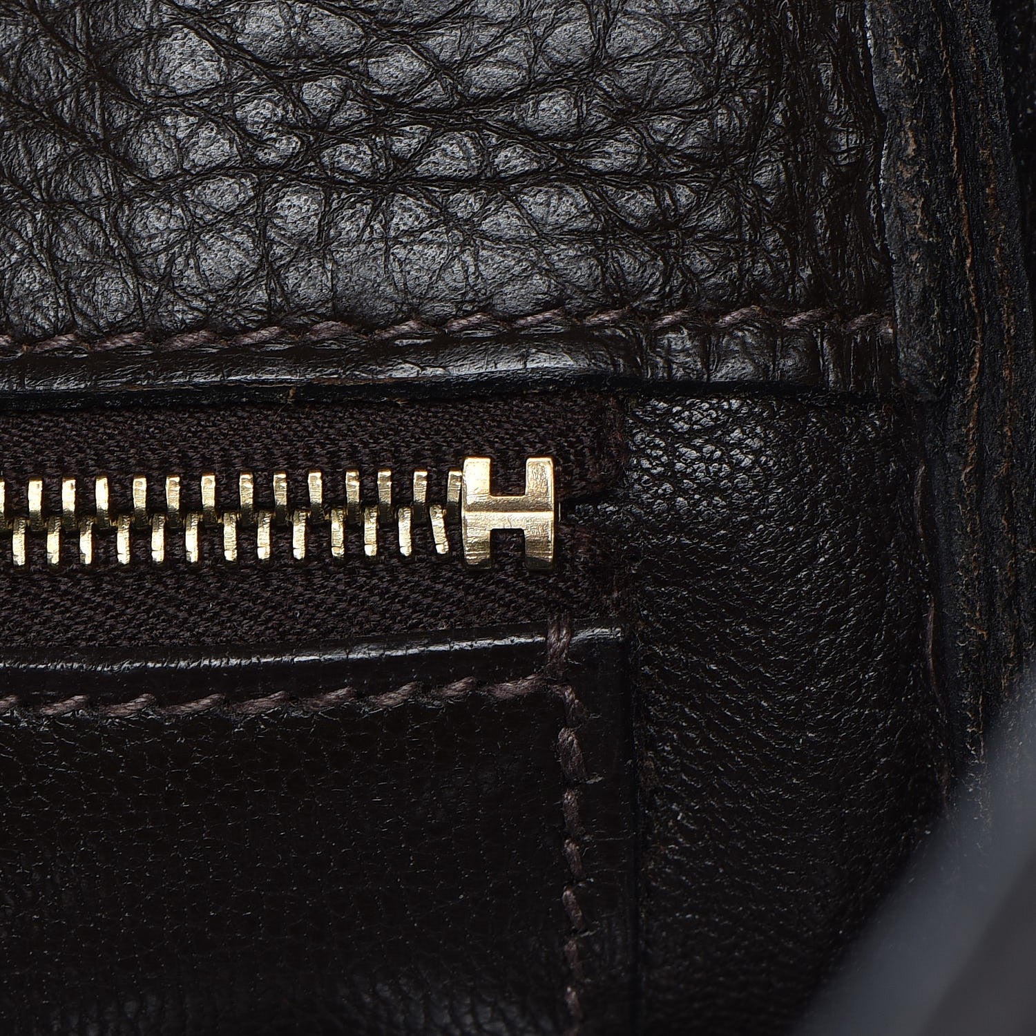 Hermes Taurillon Clemence Kelly Retourne 32 Chocolate 15 of 41
