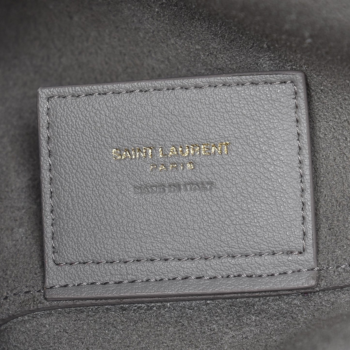 Calfskin Large Shopping Tote Light Gray