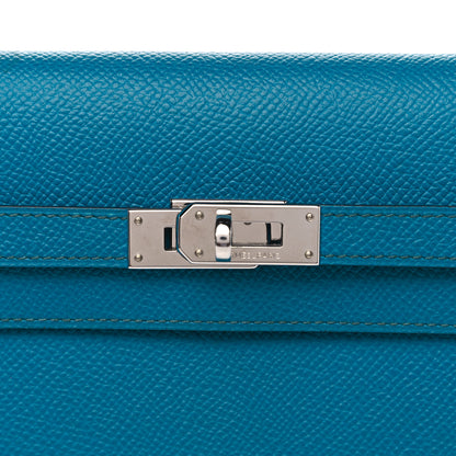 Hermes Epsom Kelly Longue Wallet Bleu Izmir 8 of 13