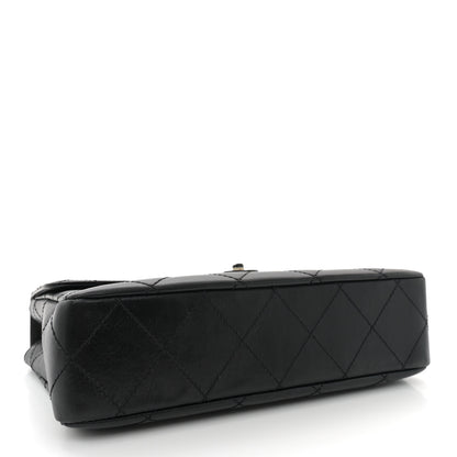 Chanel Lambskin Bekko Resin Medium Single Flap Black 4 of 12