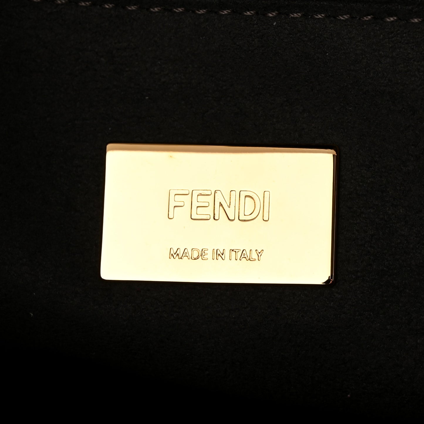 Nappa FF 1974 Embossed Small FF Tote Black