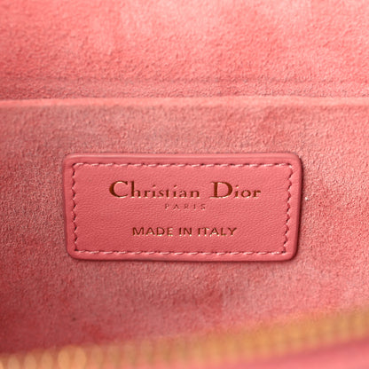 Christian Dior Lambskin Cannage Small Diortravel Vanity Case Pink 6 of 9