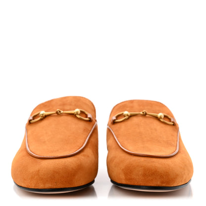 Gucci Suede Cachemire Malaga Kid Womens Princetown Slippers 40 Blondie Cognac 2 of 11