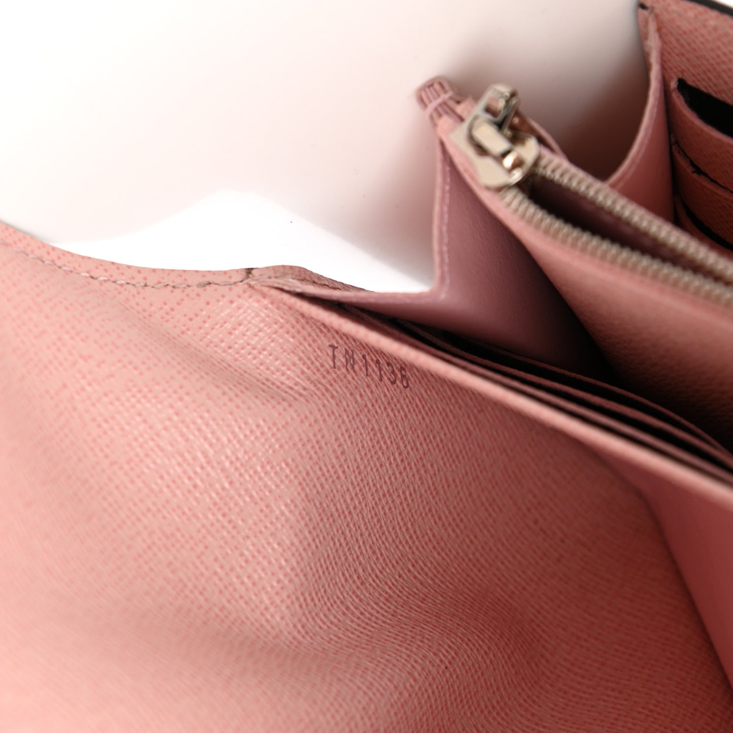 Epi Twist Wallet Rose Ballerine