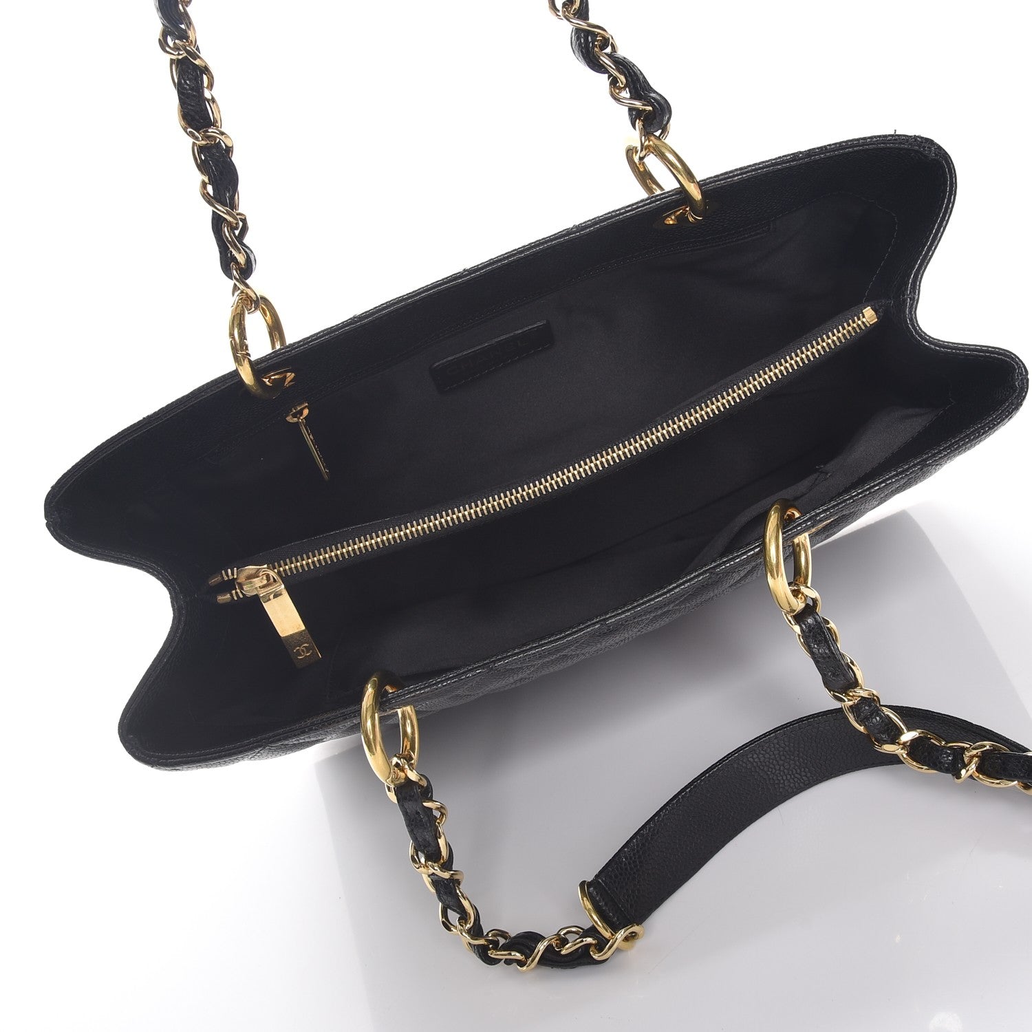 Chanel Caviar Quilted Grand Shopping Tote GST Black 5 of 7