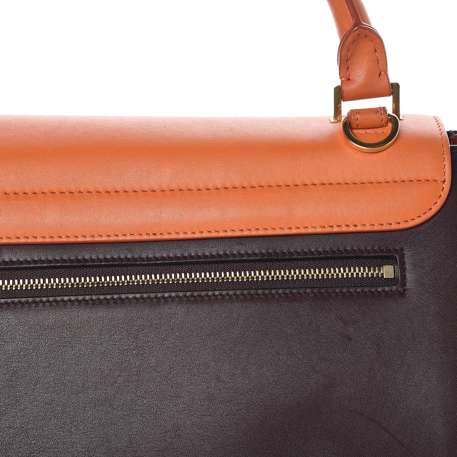 Celine Smooth Calfskin Nubuck Small Tri-Color Trapeze 10 of 16