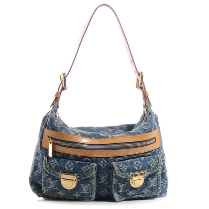Louis Vuitton Monogram Denim Baggy PM Blue 1 of 8