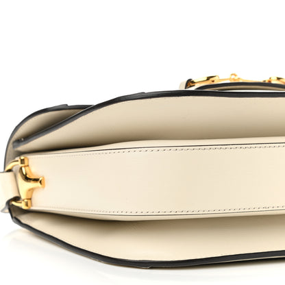 Gucci GG Supreme Monogram Horsebit 1955 Shoulder Bag Beige Mystic White 9 of 10