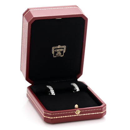Cartier 18K White Gold Diamond Reflection de Cartier Earrings 6 of 6