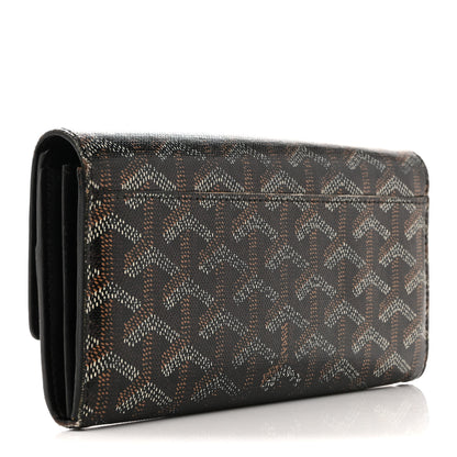 Goyard Goyardine Varenne Long Wallet Black 3 of 12