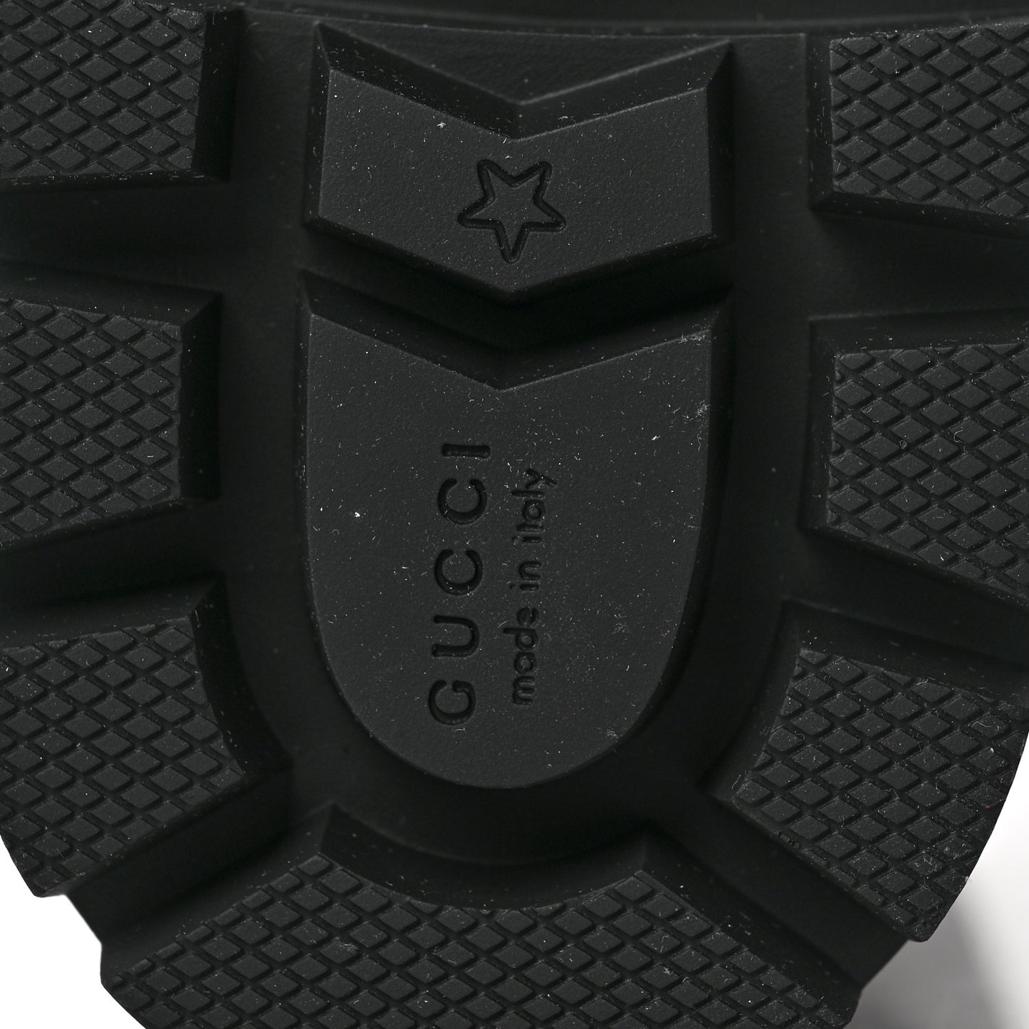 Nappa Frances GG Matelasse Platform Combat Boots 40 Black