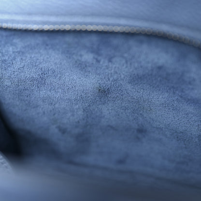 Celine Drummed Calfskin Nano Luggage Blue 12 of 12