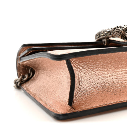 Gucci Metallic Calfskin Super Mini Dionysus Shoulder Bag Rose Gold 8 of 9