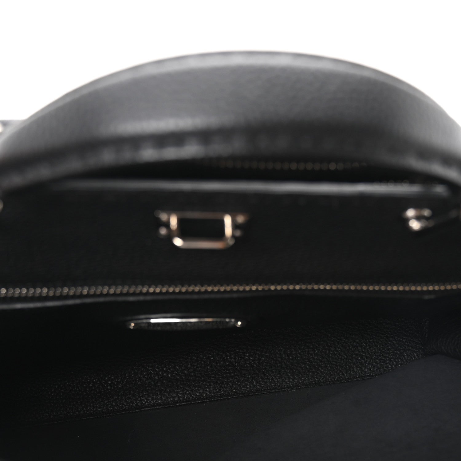 Fendi Cuoio Romano Selleria Metal Stitch Large Mens Peekaboo Iconic Essential Satchel Black 5 of 9