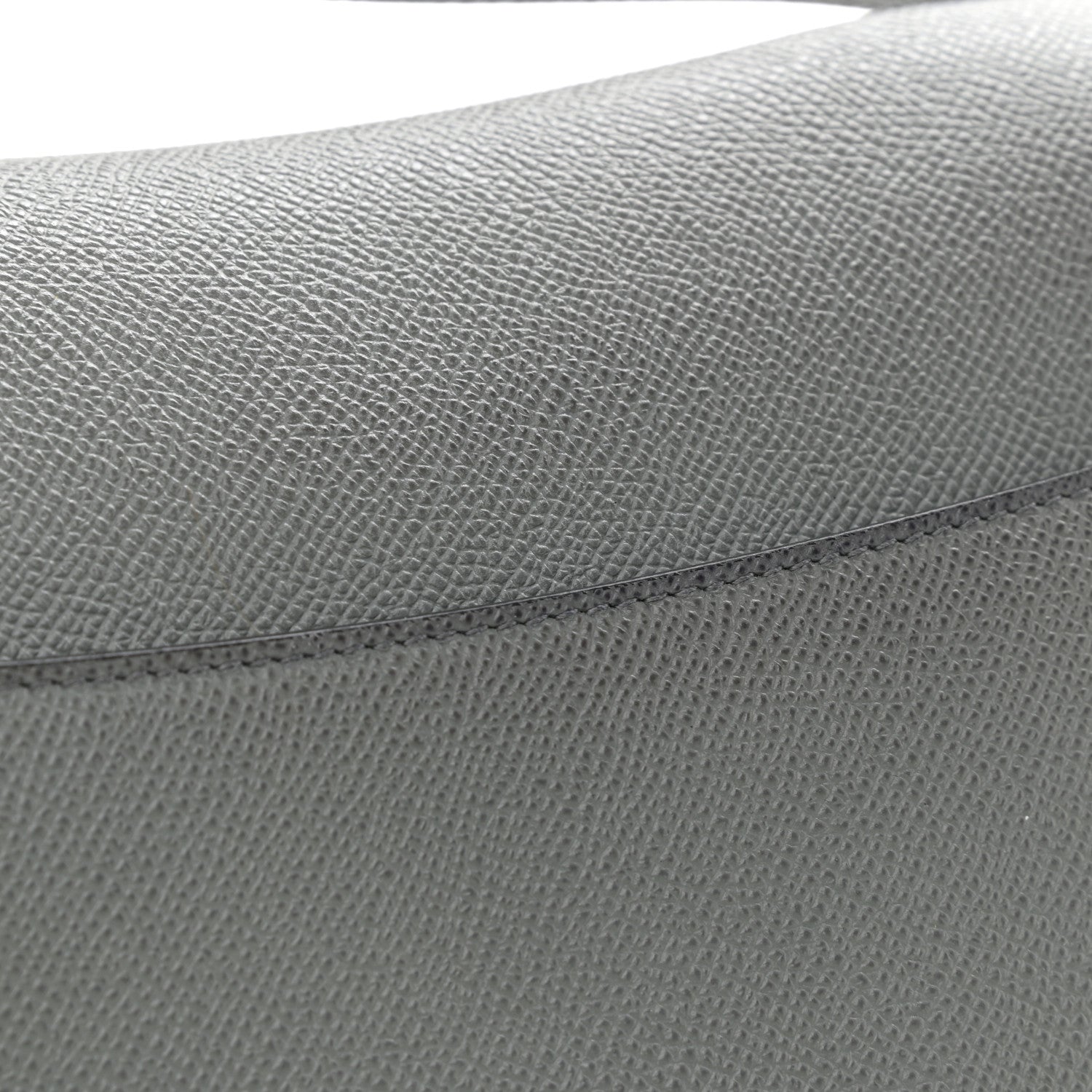 Christian Dior Grained Calfskin Saddle Bag Grey 11 of 12