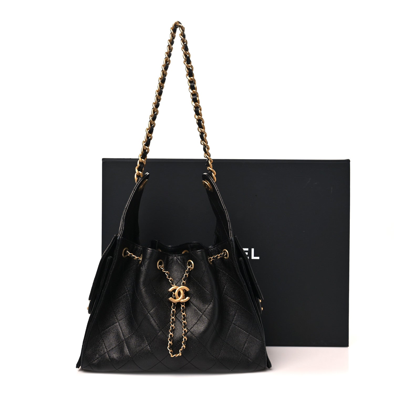 Chanel Caviar Quilted Small Chanel 25 Handbag Black 11 of 12