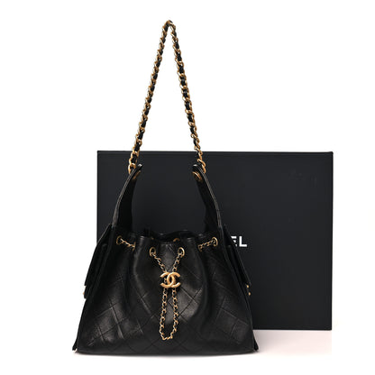 Chanel Caviar Quilted Small Chanel 25 Handbag Black 11 of 12